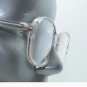 Reading Glasses Women's Bold Light Gray Full Frame Statement Style +2.50 Lens