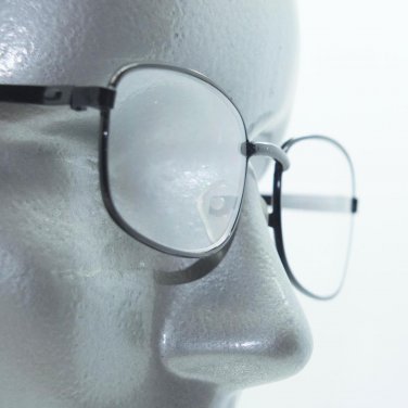 Rectangle Readers Black Metal Wire Frame SimpleReading Glasses +1.25 Lens