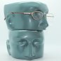 Delicate Oval Metal Top Gold Frame Reading Glasses Bottomless Lens +1.00