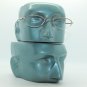Delicate Oval Metal Top Gold Frame Reading Glasses Bottomless Lens +1.00