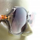 Big Bold Bifocal Sunglasses Readers Huge Runway Fashion Gray Frame +2.50 Lens