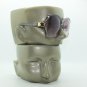 Big Bold Bifocal Sunglasses Readers Huge Runway Fashion Gray Frame +2.50 Lens