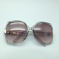 Big Bold Bifocal Sunglasses Readers Huge Runway Fashion Gray Frame +2.50 Lens