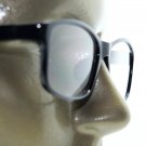Reading Glasses Square Eyes Readers Bold Polished Black Frame +1.75 Lens
