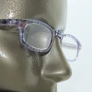 Reading Glasses Blue Red Black Plaid Check Preppy Frame +3.25 Lens Strength