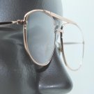 Small Aviator Style Gold Frame Classic Reading Glasses +1.00 Lens Strength