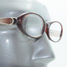 Fun Reading Glasses See Thru Coffee Brown Jelly Whimsy Oval Frame +1.50 Lens