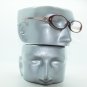 Fun Reading Glasses See Thru Coffee Brown Jelly Whimsy Oval Frame +1.50 Lens