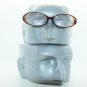 Fun Reading Glasses See Thru Coffee Brown Jelly Whimsy Oval Frame +1.50 Lens
