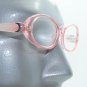 Fun Reading Glasses See Thru 50's Pink Jelly Whimsy Oval Frame +2.50 Lens