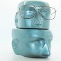 Reading Glasses True Straight Half Bifocal Lens Classic Metal Black Frame +2.25