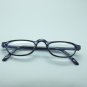 Half Eye Reading Glasses Blue Gray Polished Frame +2.00 Lens Strength
