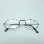 Square Bridge Small Reading Glasses Shiny Gray Metal Frame +2.50 Lens