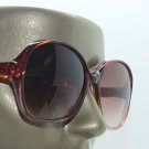 Hollywood Fame Big Wine Red Frame +3.00 Tinted Bifocal Reading Sun Glasses