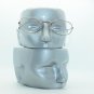 Simple Oval Gold Metal Wire Reading Glasses Frame Lightweight +1.00 Lens
