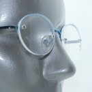 Reading Glasses Metal Blue Top Frame Rhinestone Sparkle Bling +2.00 Lens
