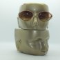 Gold Tiger Metal Frame Bifocal Tinted Sun Reading Glasses Extra Strong +4.00
