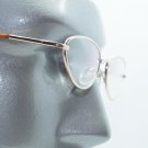 Narrow Oval Gold Metal Frame Spring Hinge Reading Glasses +1.00 Lens