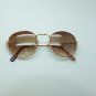 Bifocal Tinted Reading Glasses Sunglasses Tortoise Gold Round Metal Frame +3.25