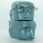 Petite Semi Frameless Bottomless Hint Of Tint Black Frame +1.00 Reading Glasses