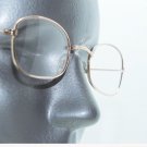 Basic Small Gold Metal Wire Reading Glasses Oval Frame +1.00 Lens Strength