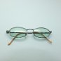 Reading Glasses Rock Star Sea Green Tinted Lenses Metal Mini Frame +3.25 Lens