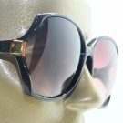 Big Bold Bifocal Sunglasses Readers Huge Runway Fashion Black Frame +1.50 Lens