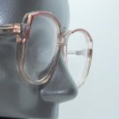 Bifocal Reading Glasses Big Bold Statement Frame Clear Pink Accents +3.25 Lens
