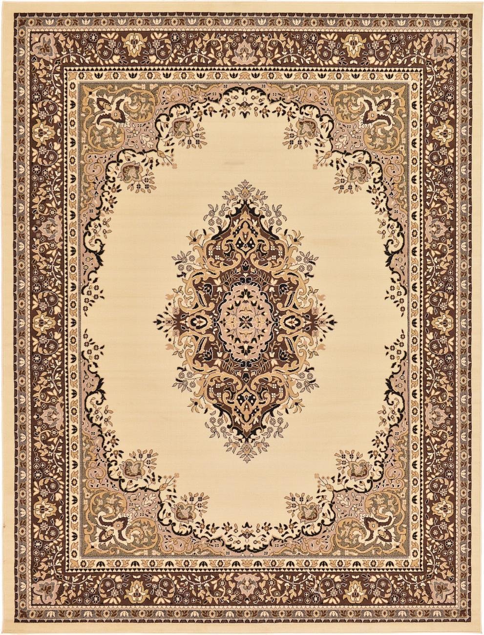 ROYAL MEDALLION BROWN RUG NICE 9 x 12 nice clearance liquidation free shipping
