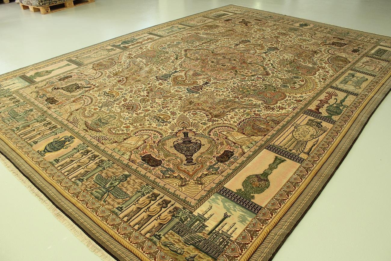 TABRIZ PERSIAN MASTER PIECE MUSEUM PIECE HIGH END TOP OF THE LINE 11'.3"X16',1"