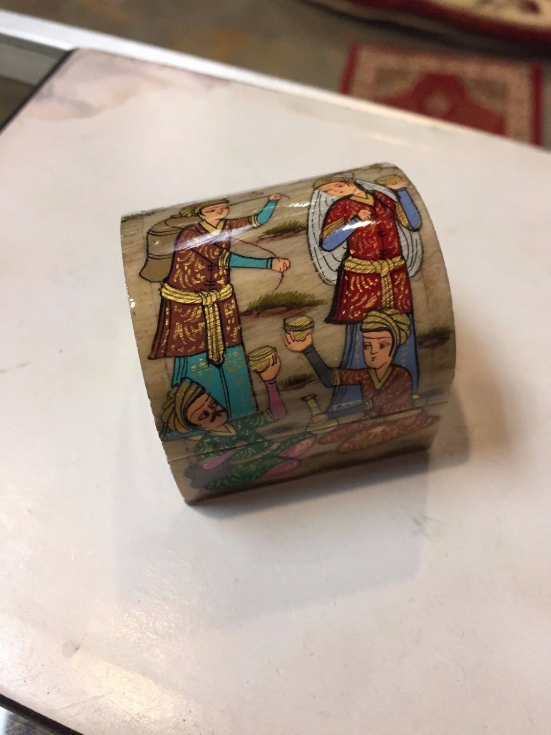 BOX GIFT ART DEAL  GOLD JEWELRY BOX HANDICRAFT DECORATIVE
