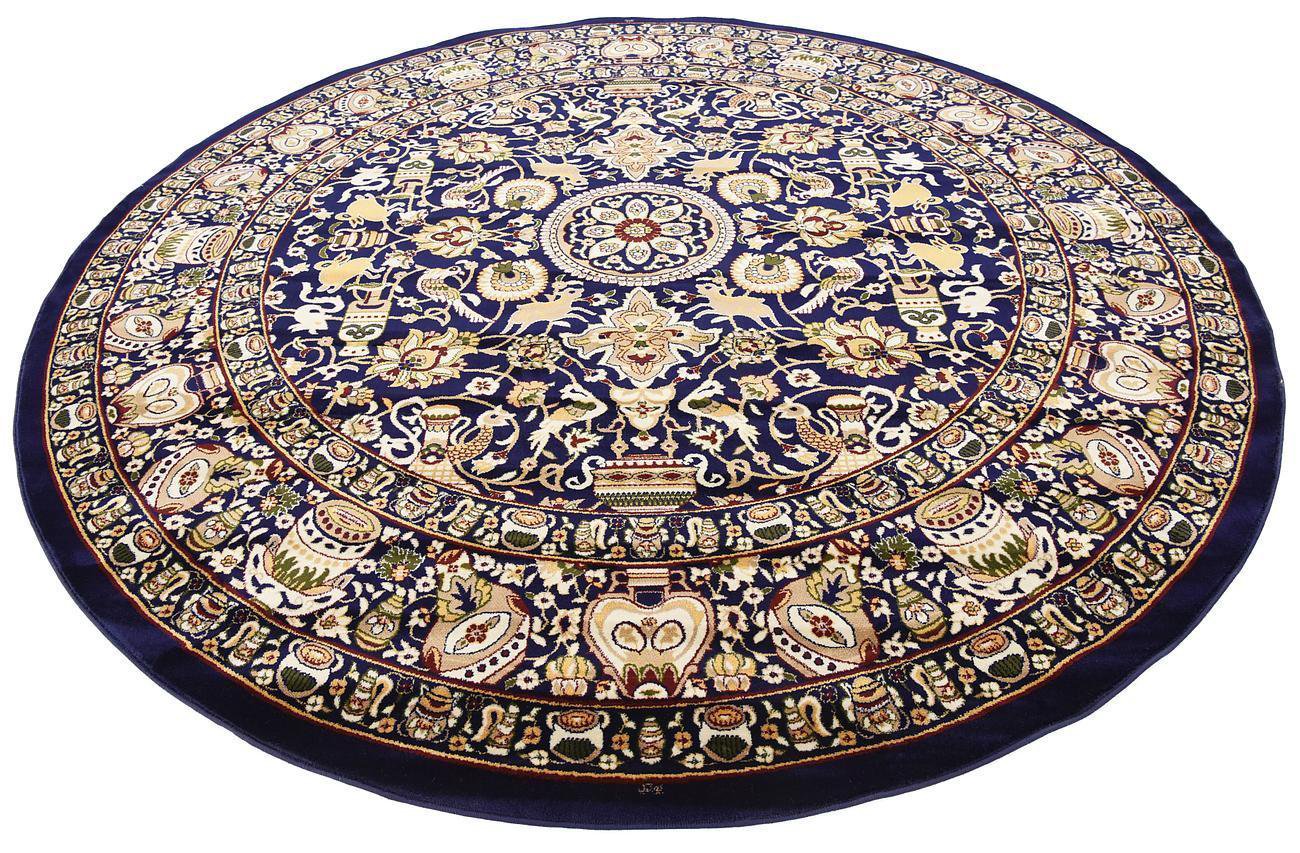 ORIENTAL carpet barter rug round circle superb quality perfect deal sale
