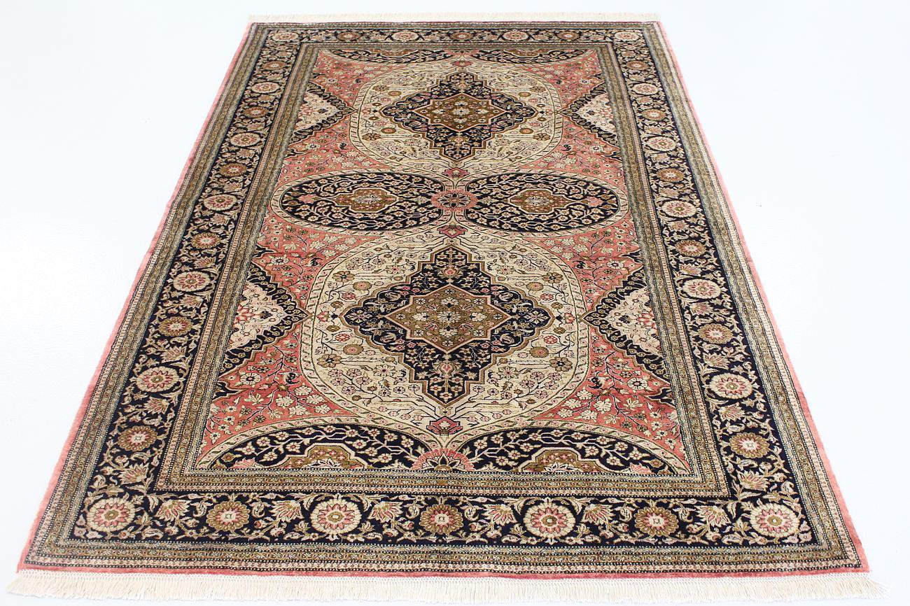 antique old design Persian silk carpet/rug qom handmade 100% pure silk 600/kpsi