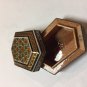 INLAID WOODEN BOX BRASS khatamkari ART DECORATIVE GIFT DEAL liquidation