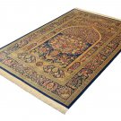 perfect unique art design Persian silk rug qom handmade 100% pure silk 600/kpsi