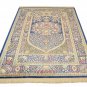 perfect unique art design Persian silk rug qom handmade 100% pure silk 600/kpsi