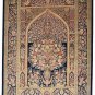 perfect unique art design Persian silk rug qom handmade 100% pure silk 600/kpsi