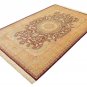 burgundy design Persian silk rug qom handmade 100% pure silk 600/kpsi
