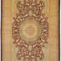burgundy design Persian silk rug qom handmade 100% pure silk 600/kpsi