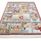 jesus design Persian silk carpet/rug qom handmade 100% pure silk 600/kpsi