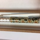 hand made inlaid pen wood brass camel bone pen for office art deco supply