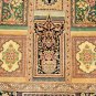 unique super design Persian silk carpet/rug qom handmade 100% pure silk 600/kpsi