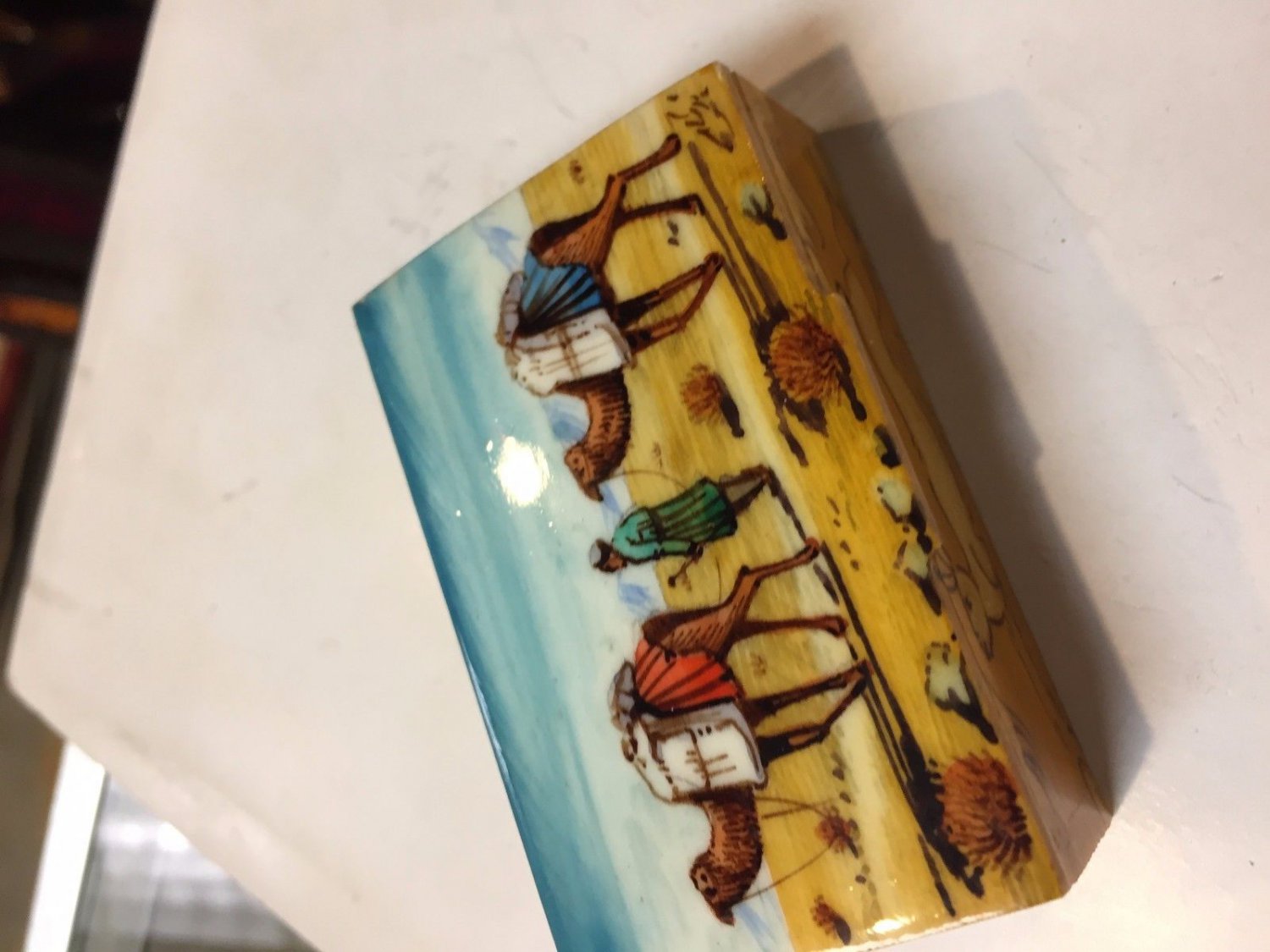 trinket box hand paint  gift decorative art feat work master made deal sale