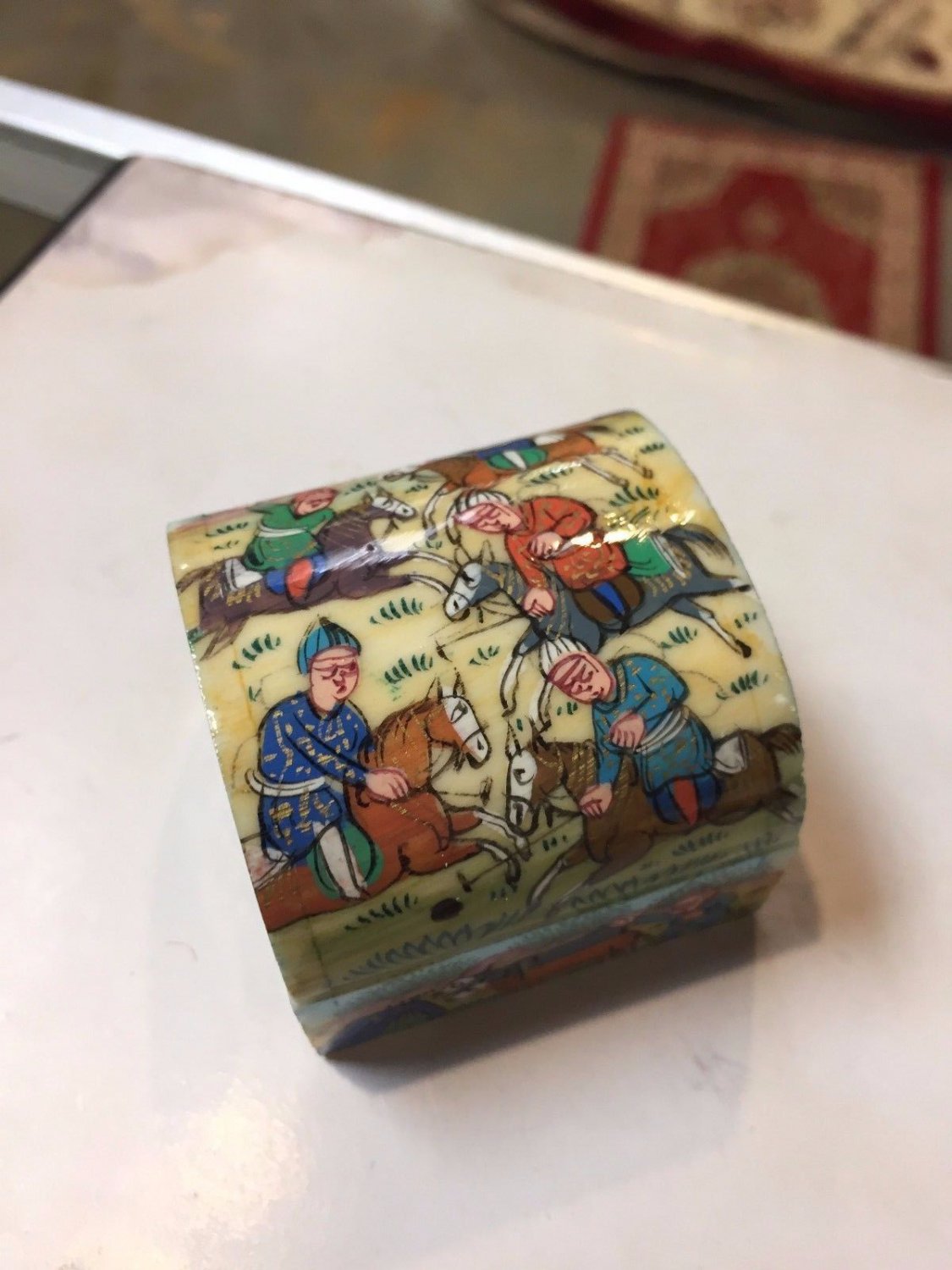 trinket art box hand paint hand made gift decorative collectible master made art