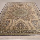 6.7 x 10.2 area rug Persian silk rug qom handmade 100% pure silk 600/kpsi