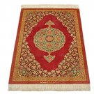 royal old design Persian silk carpet/rug qom handmade 100% pure silk 600/kpsi