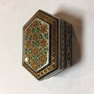 TRINKET WOODEN BOX BRASS khatamkari ART DECORATIVE GIFT DEAL liquidation