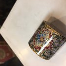 gold coin decorative  box  camel bone miniature paint deal sale work of art