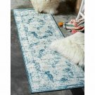 Unique Loom Salle Garnier Sofia Runner Rug - 2' x 9' 10 Blue 2' x 9' 10 Runner