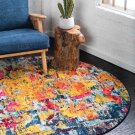 Unique Loom Guell Estrella Rug round diameter 6'   125634